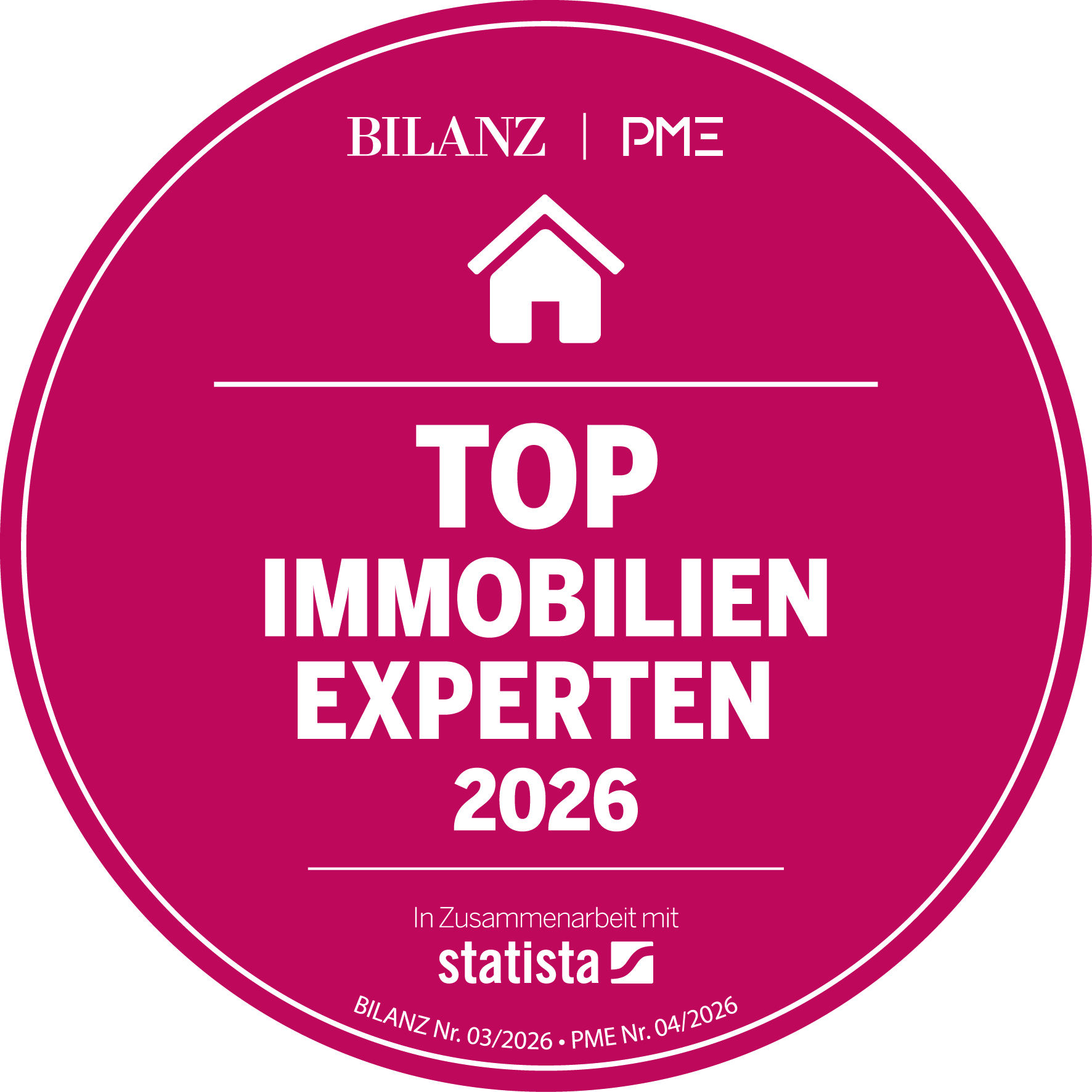 BilanzPME_Immobilien2026_Logo_DE Top Immobilienexperten HEV Verwaltungs AG St. Gallen