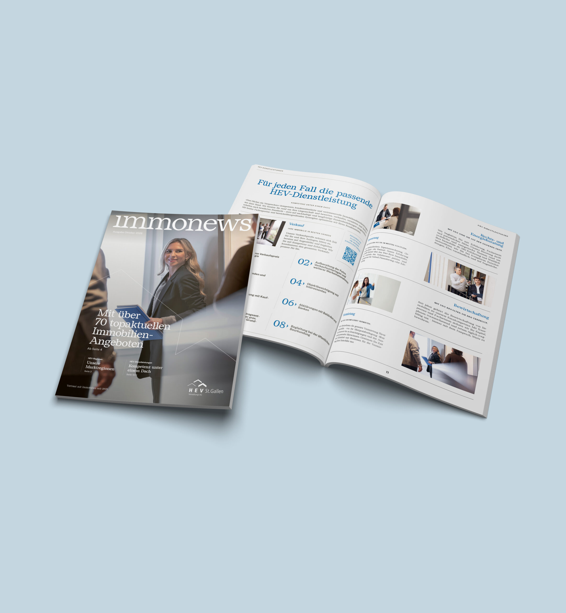 Mockup_immonews 3-26 Immobilienmagazin immonews Oktober 2026 HEV Verwaltungs AG